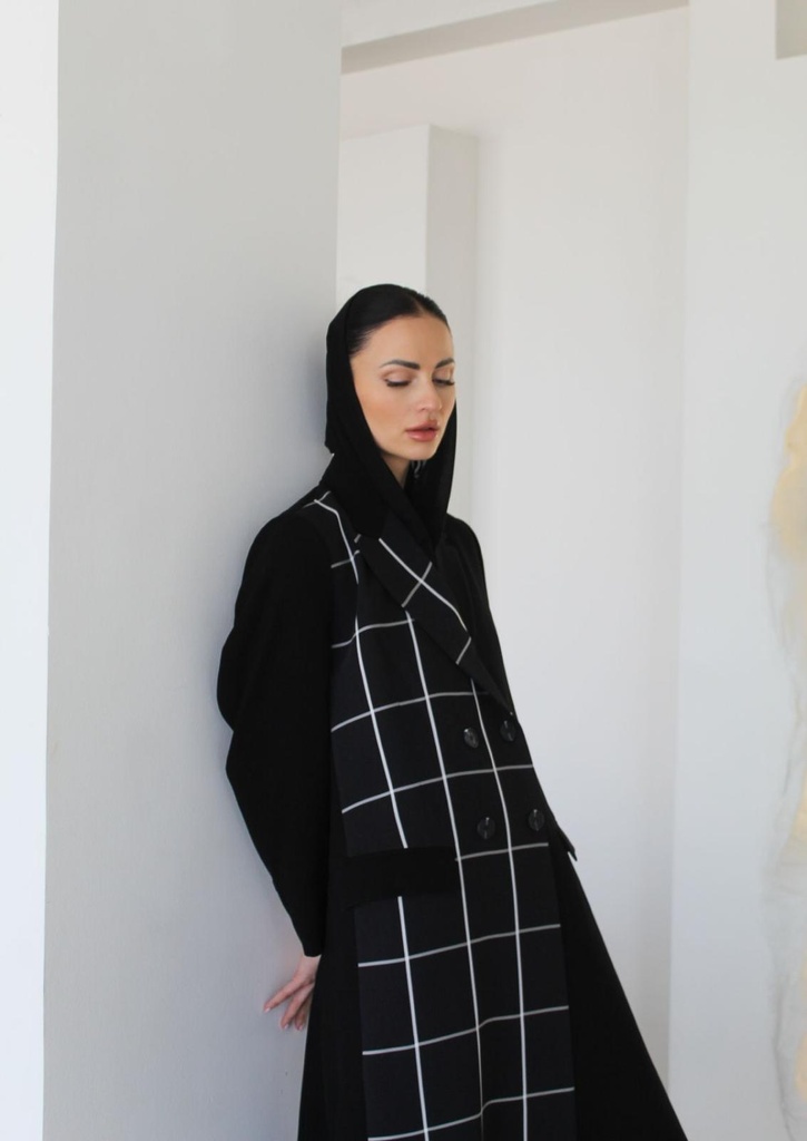 Black with square white