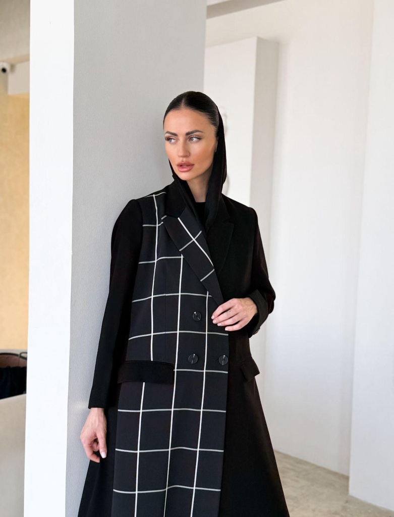 Black with square white