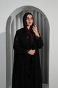 Black Abaya with Lace - BECA045