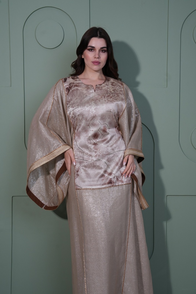 Linen Shimmery Jalabiya - BEJ002