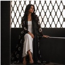 Black Circle Abaya - BECA017