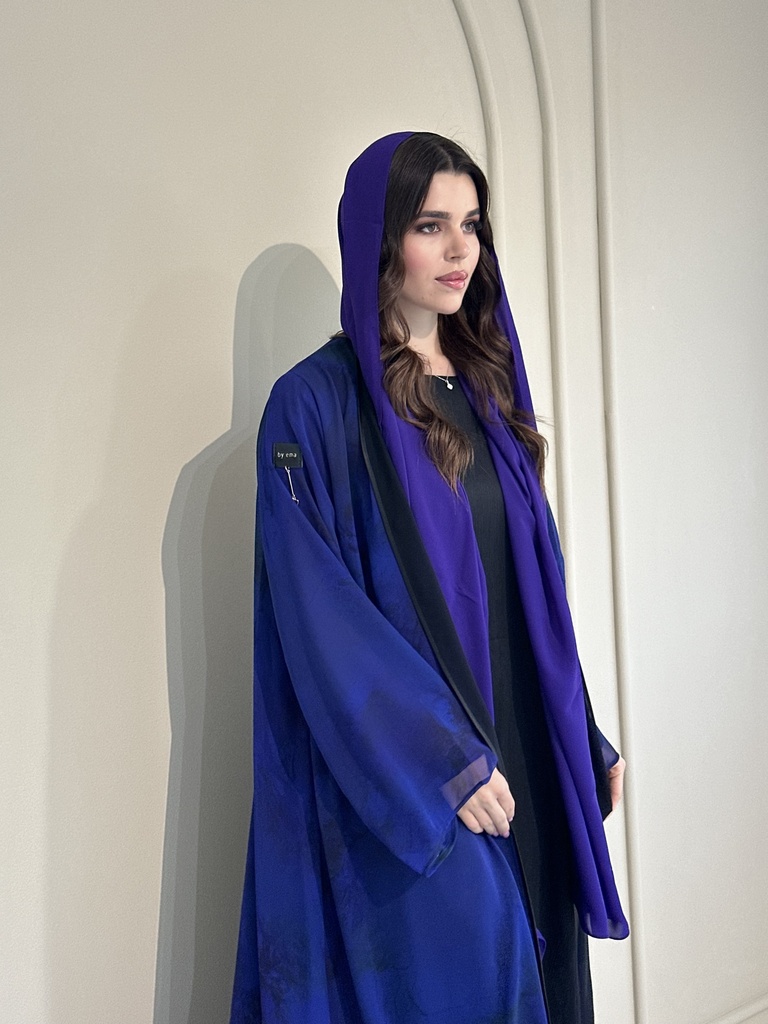 Chiffon Abaya Blue