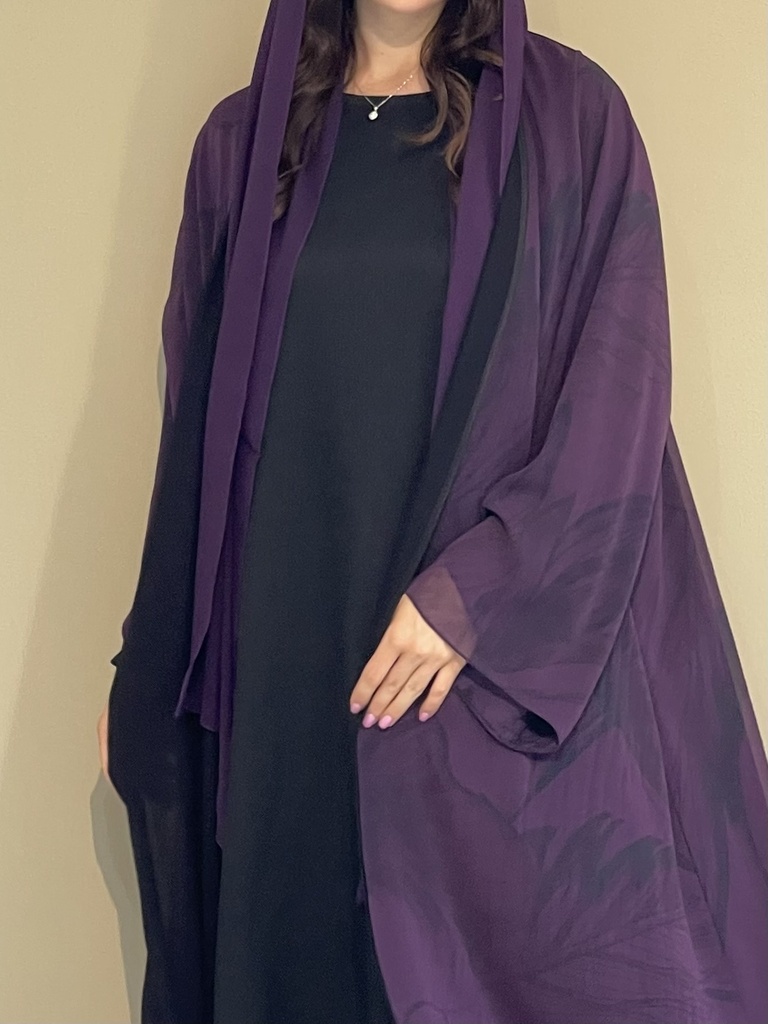 Double Chiffon Abaya