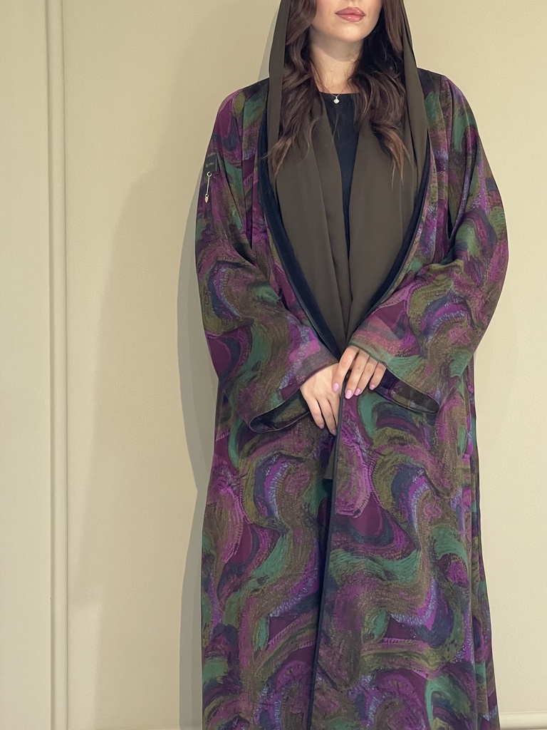 Double Chiffon Abaya