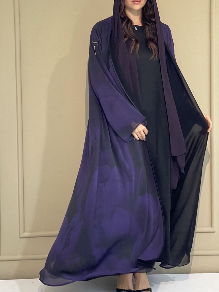Double Chiffon Abaya