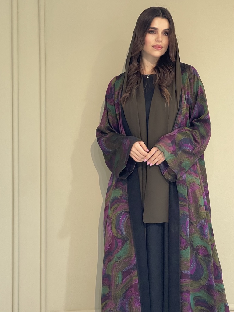 Double Chiffon Abaya