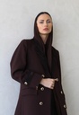 Chocolate brown long blazer