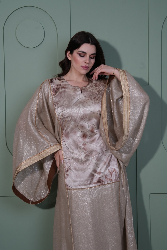 Linen Shimmery Jalabiya - BEJ002