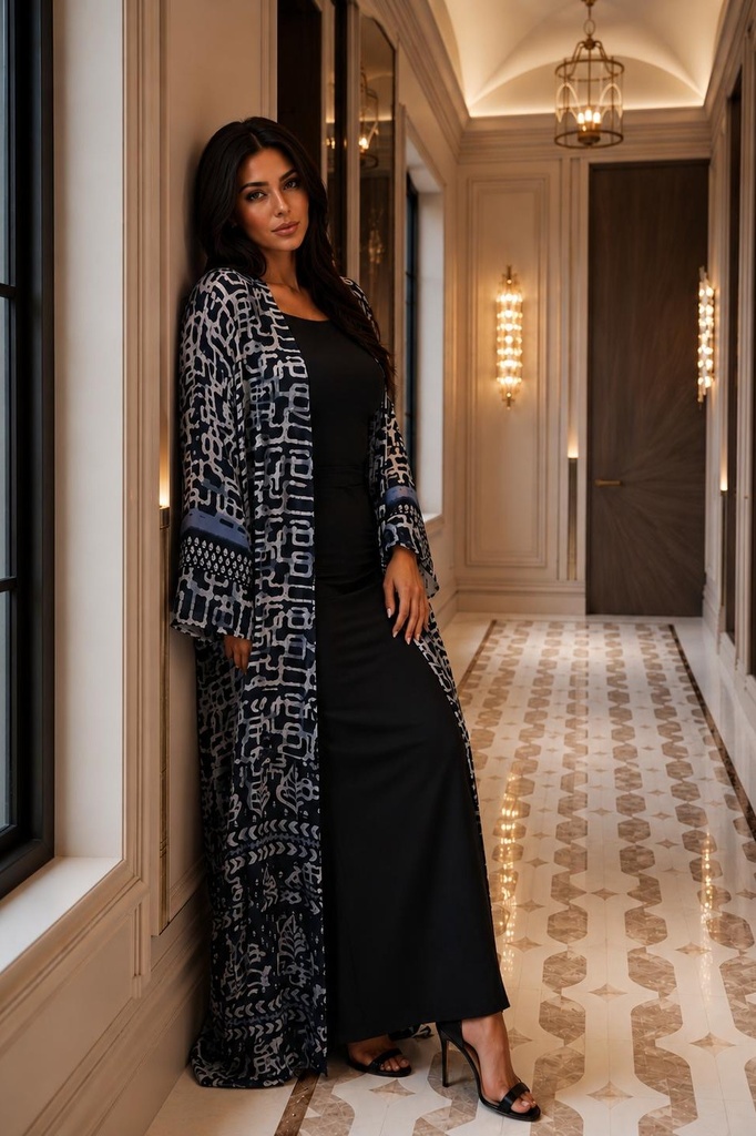 Reem - Sari Chiffon Abaya  - BECS020