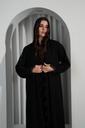 Black Abaya with Lace - BECA045