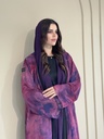 Pink Chiffon Abaya